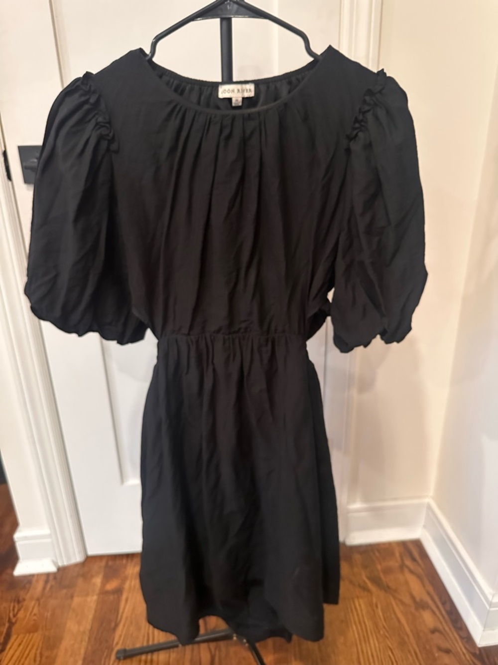 Black Puff Sleeve Dress